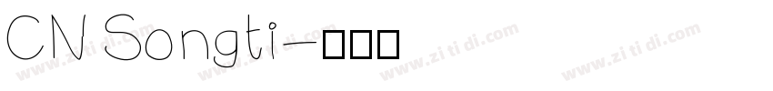 CN Songti字体转换
